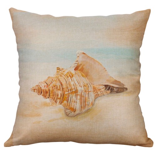 Sea Octopus Conch Printing Cotton Linen Pillow Case Cushion Cover Home Decor - Picture 41 of 41