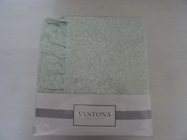 VANTONA ""MONIQUE DUCK EGG ""UNLINED CURTAINS 66 X 72"" BNIP