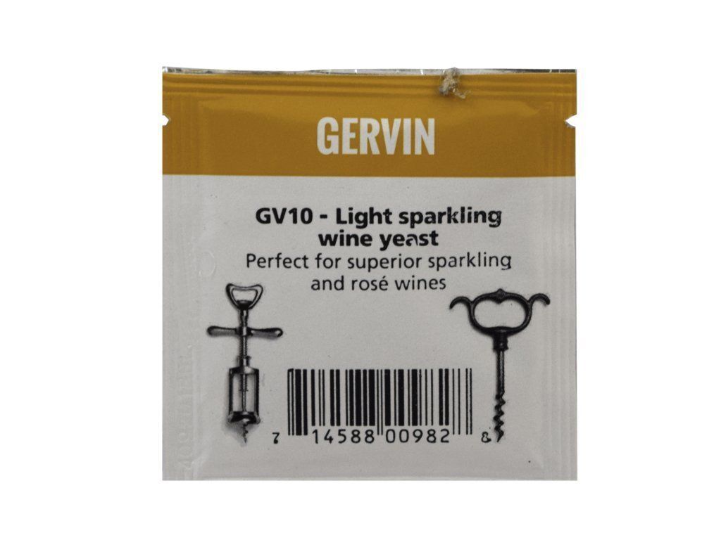 Gervin GV10 Light Sparkling Wine Yeast 5g Sachet For Superior and Rose Wines