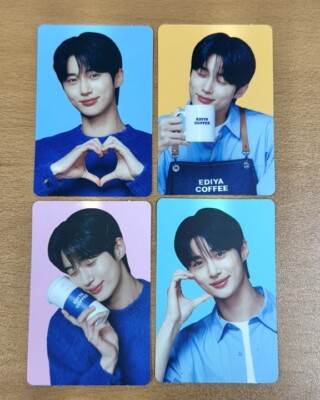 BYEON WOO SEOK x EDIYA COOPERATION OFFICIAL PHOTOCARD PC SET (4pcs)