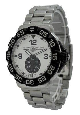 Tag Heuer 44mm Men's Formula 1 Grande Date White Dial Watch