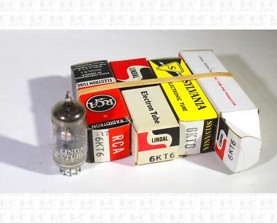 Assorted Brands 6KT6 Vacuum Tubes NOS Lot Of 4 +Box