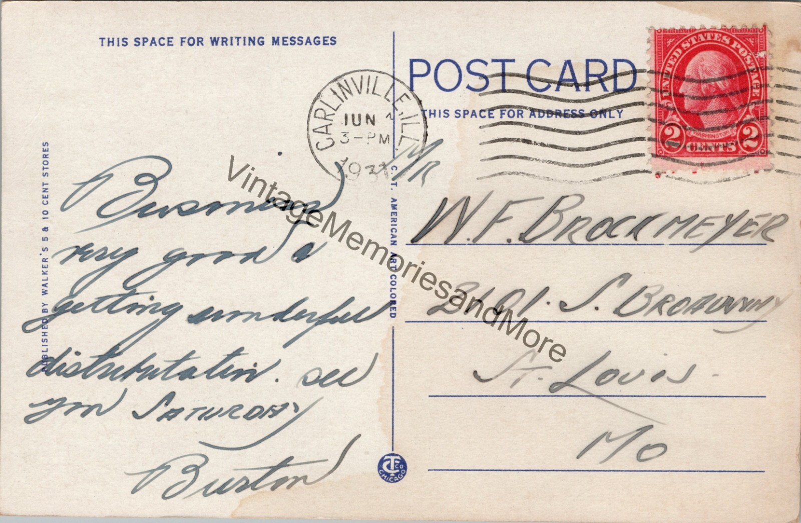 Macoupin County court House Carlinville IL Postcard PC252 eBay