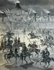 1870 Frederick the Great at Sans Souci illustrated