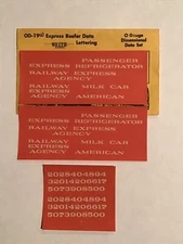Champ Decals O Gauge OD-19W: Express Reefer Data White Lettering