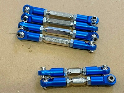 6pcs Aluminum Steering & Suspension Link Set for Arrma Vorteks 3s Blue 