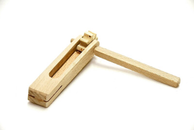Ratsche Holz Krachmacher Karneval Knatter Fußball Instrument Musik Rassel Lärm
