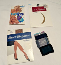 Lot of 4 Assorted Panty hose/tights- NEW-Queen Size