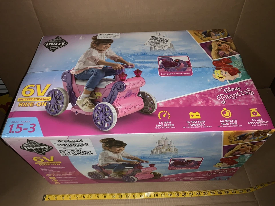 Disney’s Princess Huffy 6V Batería Montar Nuevo En Caja Foto 3 de 4