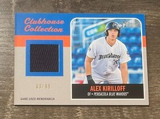2019 Topps Heritage Clubhouse Collection Relics Gold 83/99 Alex Kirilloff Twins