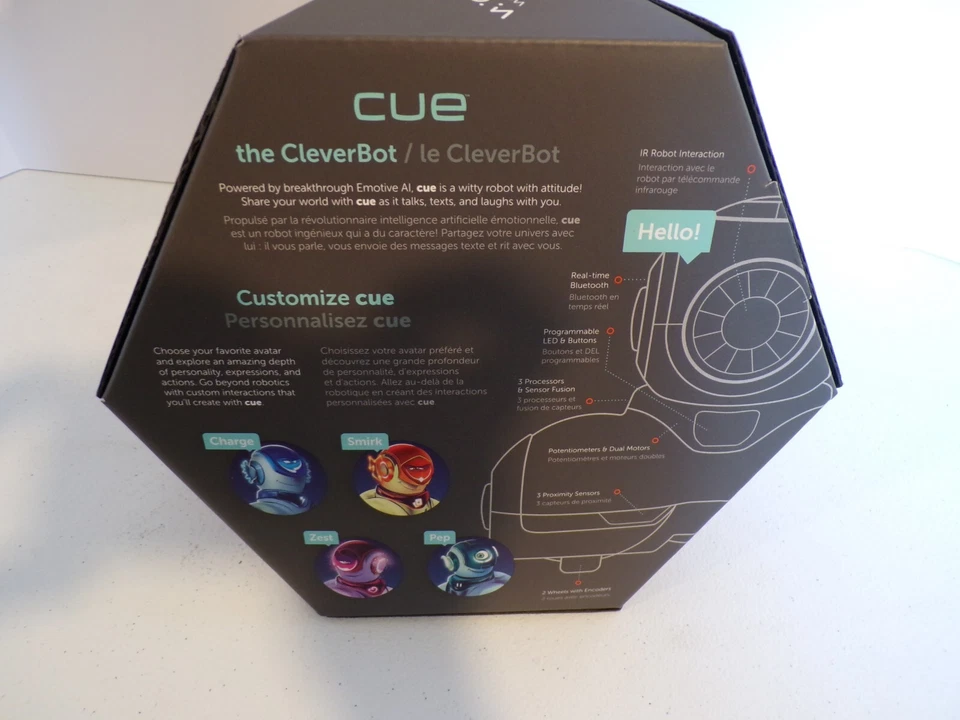 Nuevo Wonder Workshop CUE Codificación Cleverbot QU01 Robot Personalizar Foto 3 de 4