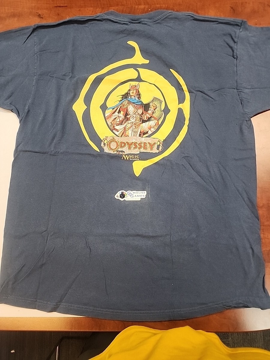 Klang ruler クラングルーラー odyssey XL Tシャツ MTG Odyssey Pre-Release Staff Shirt XXL Gently Used Resillant