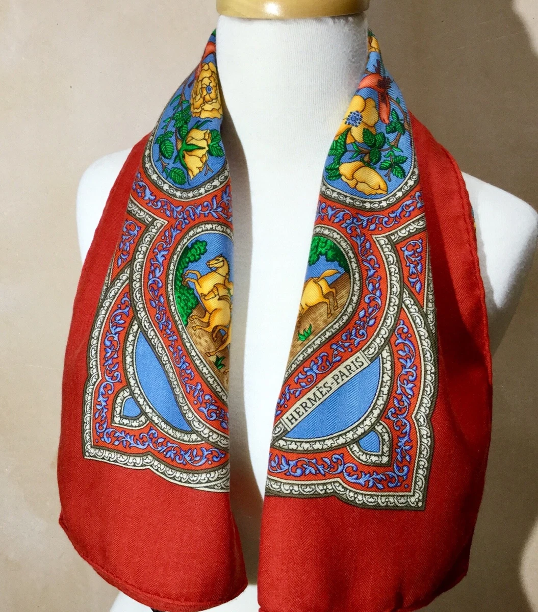 HERMES Paisley from Paisley Shawl in Multicolored Cashmere and