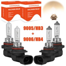 For Buick Rendezvous 2002-2007 4X 3400K Halogen Headlight Bulbs High Low Beam BP