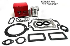 4HP OVERHAUL REBUILD KIT FIT KOHLER K91 K90 .020" PISTON & GASKETS WITH SEALS