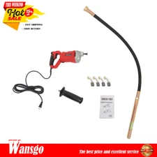 Electric Concrete Vibrator Handheld Concrete Vibrating Tool With 6.6ft Shaft