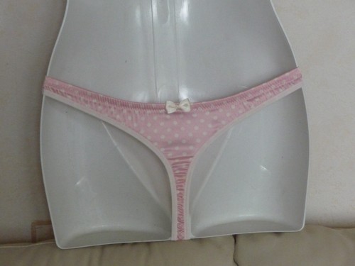 BLUSCH Lingerie Damen String Rosa/Weiß gepunktet Gr. XS NEU - Bild 6 von 15