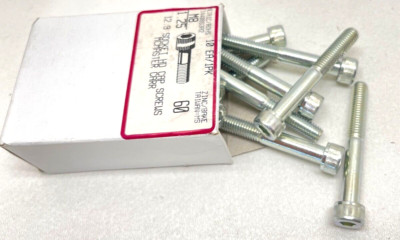 '' PACK OF 10 '' M8-1.25X60MM  ALLEN SOCKET HEAD CAP SCREW ZINC PLATED ALLOY STEEL
