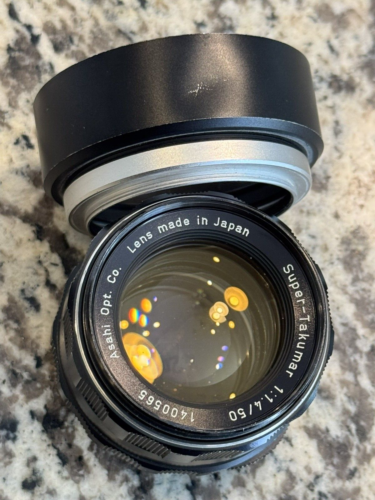 Pentax Super Takumar 50mm f1.4 8-Element M42 Lens Caps Hood USA SELLER - Picture 8 of 10