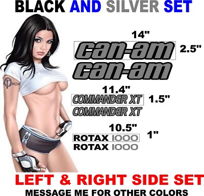 CAN AM COMMANDER XT 1000  ROTAX CANAM DECAL DECALS REPLACEMENT