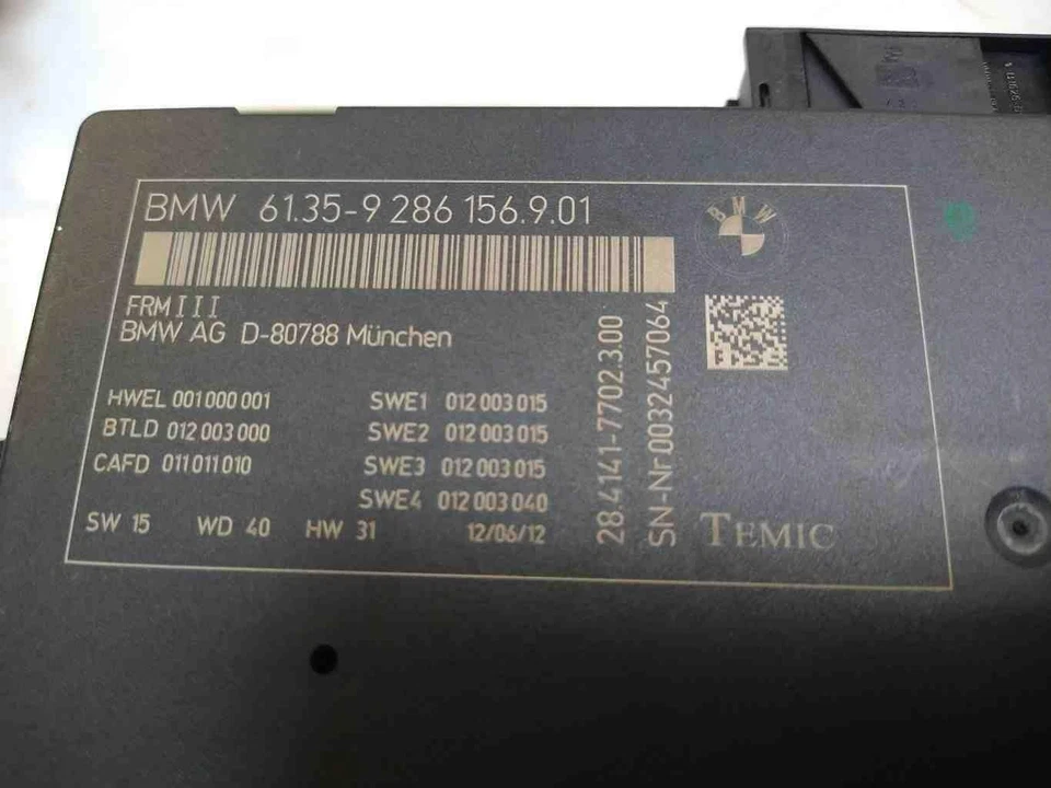 2011 2012 2013 年 2014 年宝马 X3 F25 原始设备制造商车身控制模块 BCM 9286156 — 第 3/3 张图片