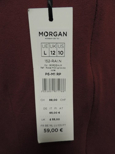 Morgan V Neck Zip Detail Wrap Dress Red UK 12 RRP £55 LN131 EE 03 - Picture 7 of 7