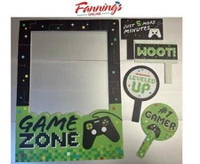 Big Dot of Happiness Game Zone - Pixel Video Game Booth Picture Frame (Dented)