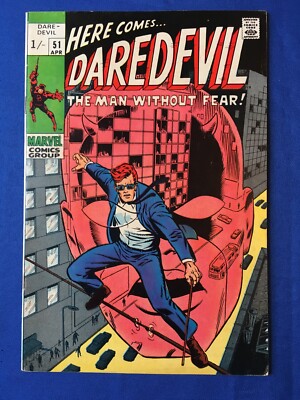 Daredevil #51 FN + (6.5) MARVEL (Band 1 1969) Barry Smith Kunst (4)