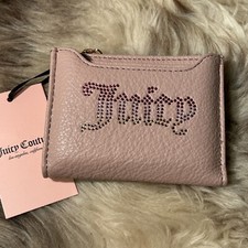 NWT Juicy Couture Breaking The Rules Bifold W / Pull Out Card Case - Dusty Blush