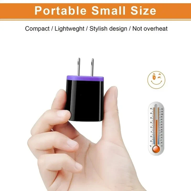 Samsung Android Dual Port USB Fast Charger Wall Power Adapter W/9Ft C Cable - Image 4 of 4