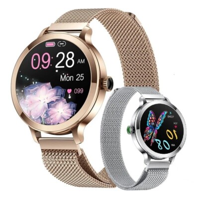 IP68 Wasserdicht Luxus Damen-Smartwatch NX7 Herzfrequenz Blutdruck Monitoring