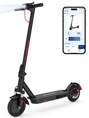 Electric Scooter 350W Motor up to 18.6 MPH & 19 Miles, 8.5'' Solid Tires Adults 