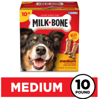 Milk-Bone Original Dog Biscuits, Medium Crunchy Dog Treats, 10 lbs.