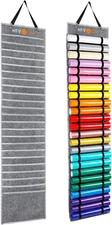 HTVRONT Vinyl Roll Holder, Vinyl Roll Storage with 24 Compartments,Vinyl Storage