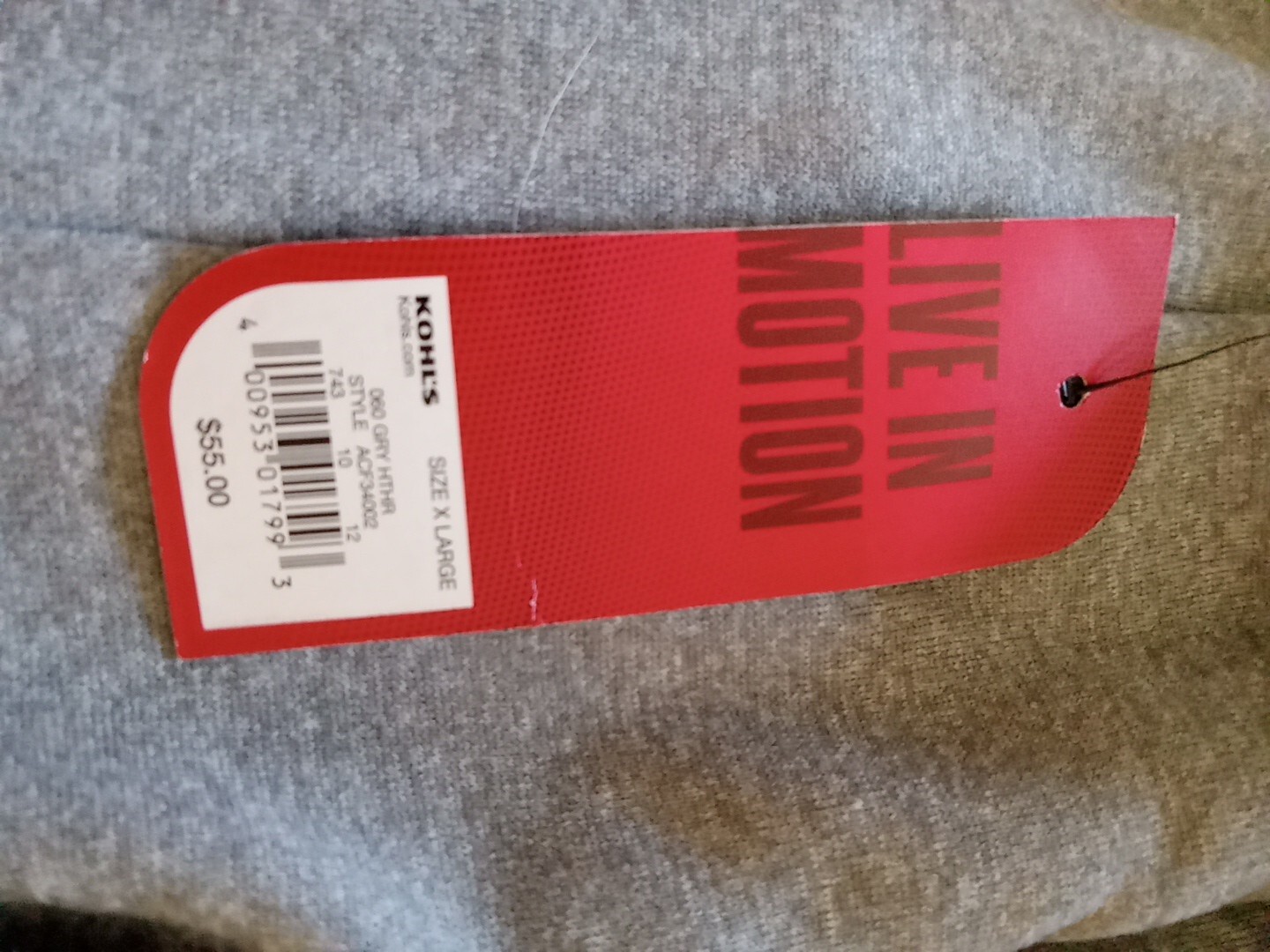 Felpa con cappuccio Fila Sport donna XL 1 4 zip pullover pile giacca grigia nuova con etichetta