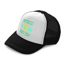 Kids Trucker Hat Happiness Is A Sunny Day Clouds Boys Caps  Girls Caps