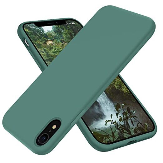 OTOFLY iPhone XR Case, [Military Grade Drop Protection] Premium Soft Pine Green