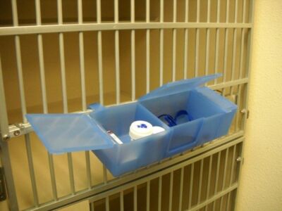 Cage Caddy Blue Polypropylene Store Personal Items Pet Canine Dog Cat