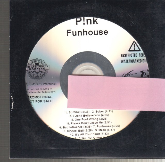 pink funhouse cd promo eBay