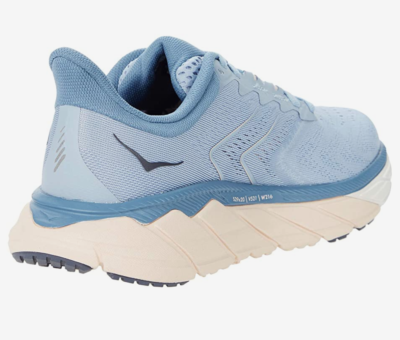 Hoka One One Arahi 5 Rubber-Trimmed Mesh Running Sneakers - Blue Size 9 2E-Wide HOKA ONE ONE Arahi 5 Lightweight Lace-Up Sneakers Blue Fog  main image 3
