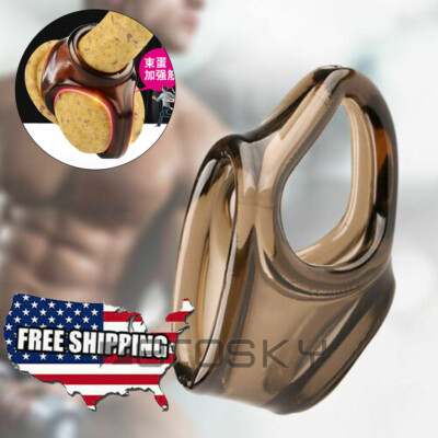 US Soft Squeeze Ball Stretcher Scrotum Stretch Enhancer Enhancement