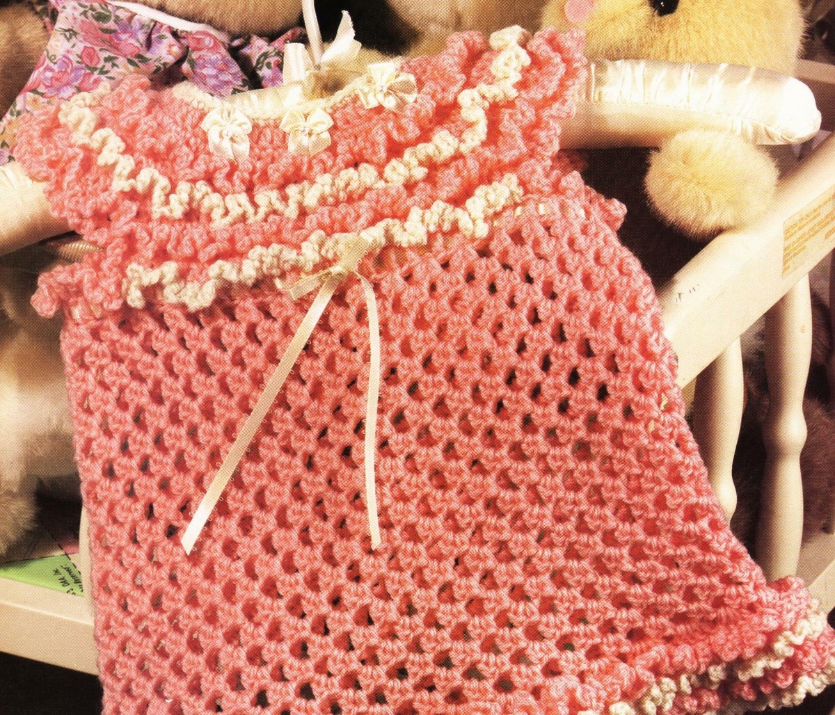crochet little sweetie dress Pretty Sweet Ruffles Baby Dress Crochet Pattern Instructions