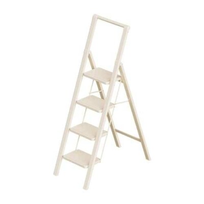 GameGem 4 Step Ladder Folding Step Stool, Foldable Ladder with Ergonomic Heighte
