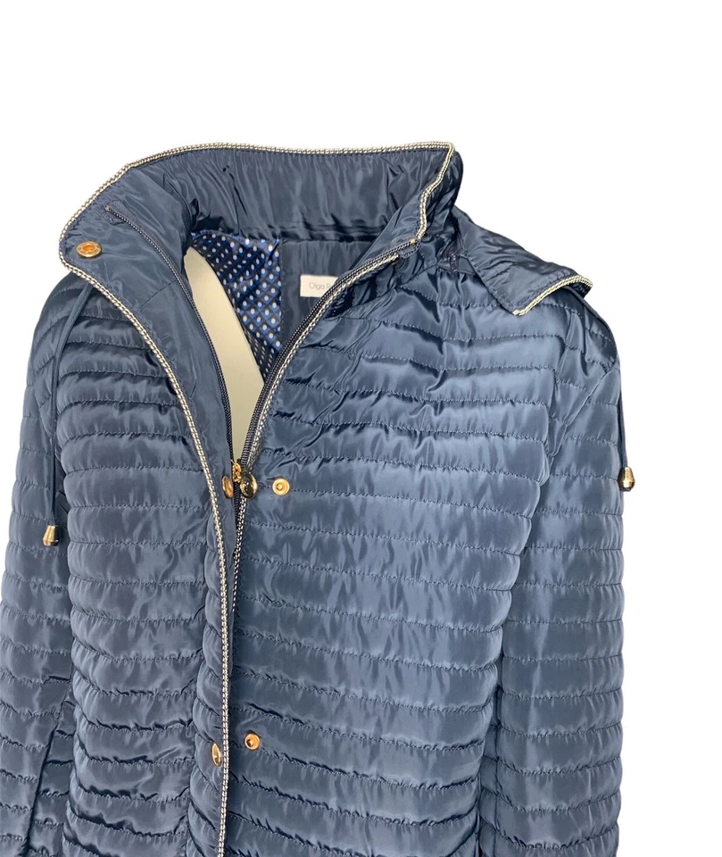 Trapuntina Donna Olga Rebecchi Curvy Con Cappuccio E Profilo Lurex - Imagen 2 de 2