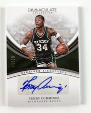 Terry Cummings 2016 Immaculate Collection Heralded Signatures #43/99