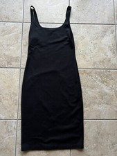 zara black sleeveless dress size M