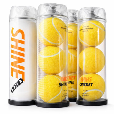CRICKET SHINE TENNIS TAPE SOFT BALLS for INDOOR OUTDOOR (PACK of 12)