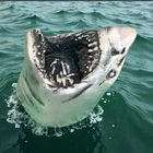 Great White Shark Head Silver Statue 3 oz .999 Fine Tormint coin bar