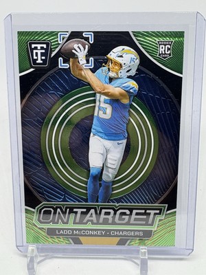 2024 Totally Certified Ladd McConkey On Target Rookie Green #/299 (E532)