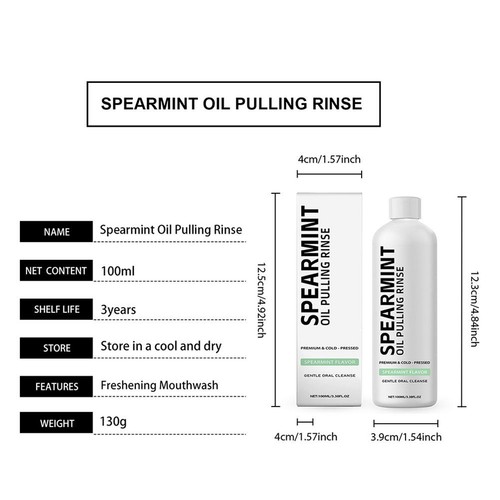 Mint Oil Mouthwash for Cleaning Teeth, Portable Home Commuting Pack - Picture 11 of 14